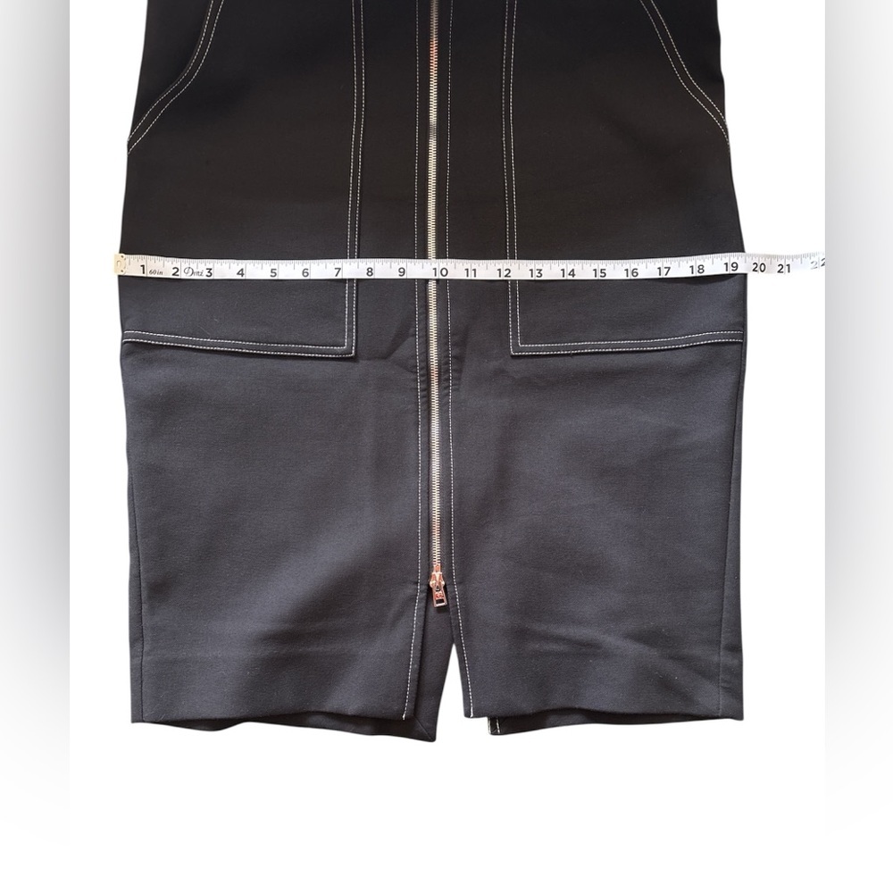 Diane Von Furstenberg Black Pencil Skirt with Front Zipper - Picture 5 of 10